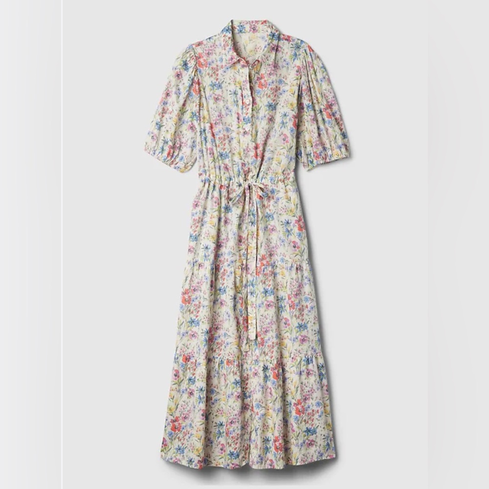 GAP Multicolor Floral Midi Dress